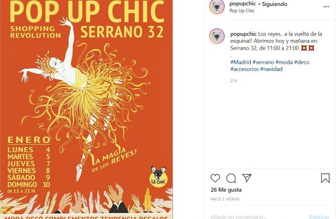 Pop Up Chic – Serrano 32