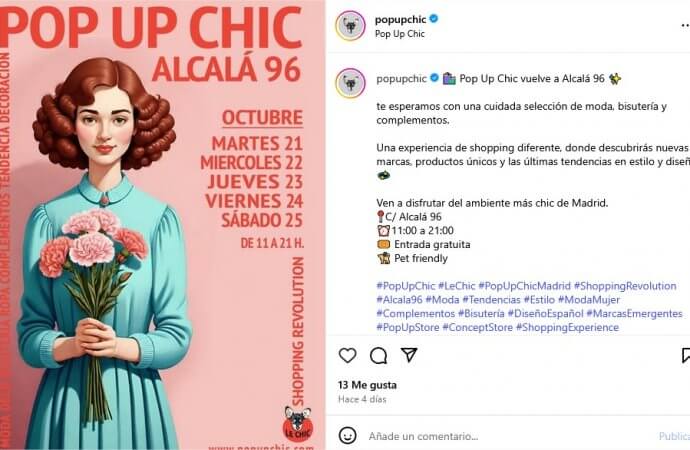 Pop Up Chic Alcalá 96